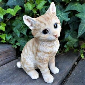 猫の置物 じゃれ合う猫2匹セット サバ白 31356HH7376