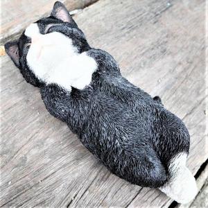 ネコ 置物 動物 オブジェ 猫 ねこ イタリア製 陶磁器 41165 置き物