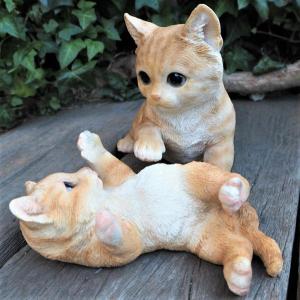 猫の置物 香箱座り(こうばこずわり)猫(茶トラ 12688Nキャット