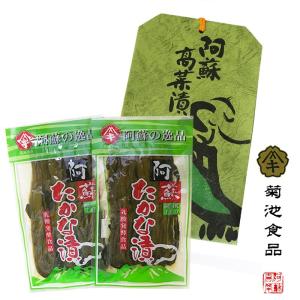 高菜漬け 阿蘇高菜 紙バック入(2袋×2セット) 菊池食品 熊本 阿蘇