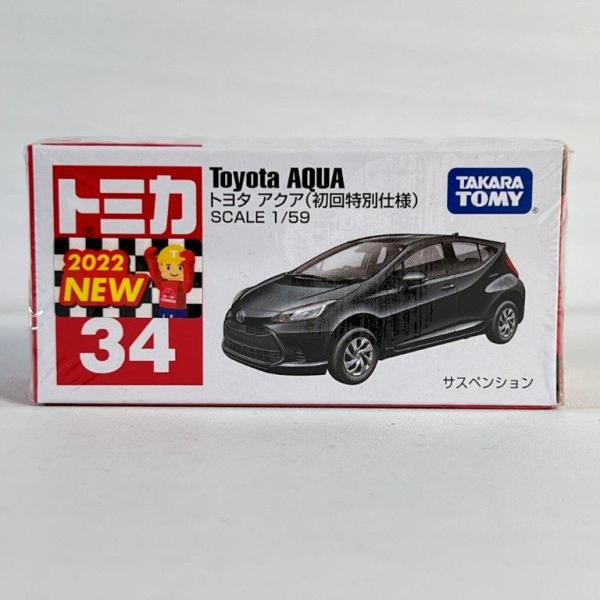 タカラトミー トミカ No.34 トヨタ アクア（初回特別仕様） 箱 トミカシリーズ ミニカー