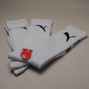 PUMA 3足セット サイズ26〜28センチ  クルーソックス ホワイト 紳士