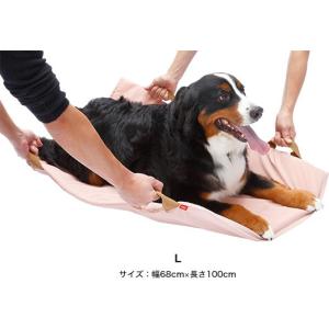 犬 介護ベッド With床ずれ防止・高反発マットレス 持ち手付き 薄紅 Lサイズ 犬 いぬ イヌ 老犬 介護用品 寝たきり 中型 小型 介護用｜walajin-dog