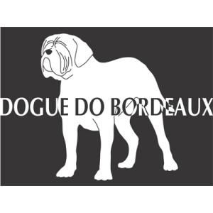 BOGUE DE BORDERAUX　ドッグシールステッカー「B」パターン Mサイズ 愛犬オリジナルグッズ｜walajin-dog