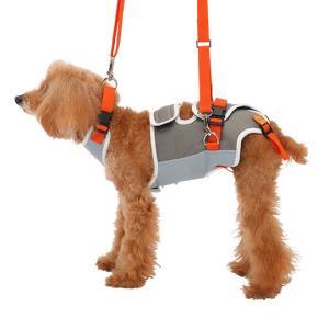 歩行補助ハーネス ララウォーク メッシュグレーワイン 「 大型犬用