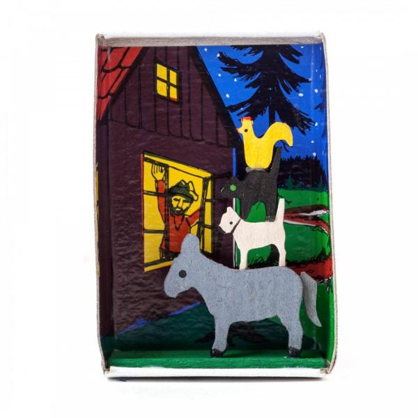 マッチ箱　ブレーメンの音楽隊