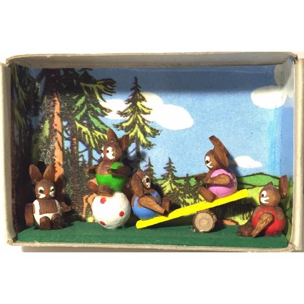 マッチ箱 ウサギの子ども