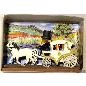 マッチ箱 ウェディング馬車