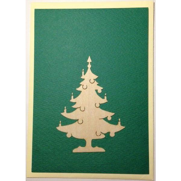 クリスマスカード　モミの木