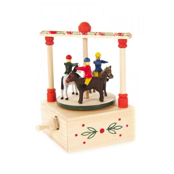 手回しオルゴール　乗馬