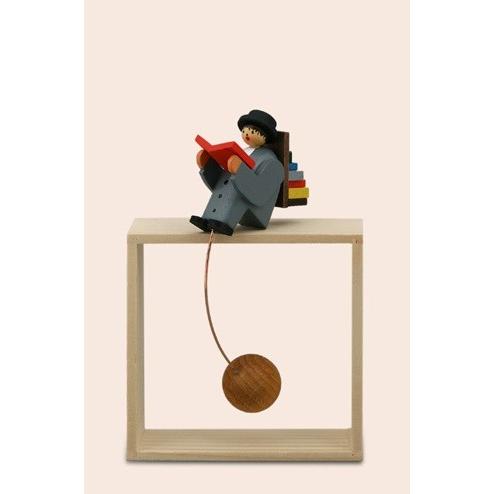 やじろべえ　本の虫　専用台付