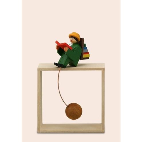 やじろべえ　本の虫　専用台付