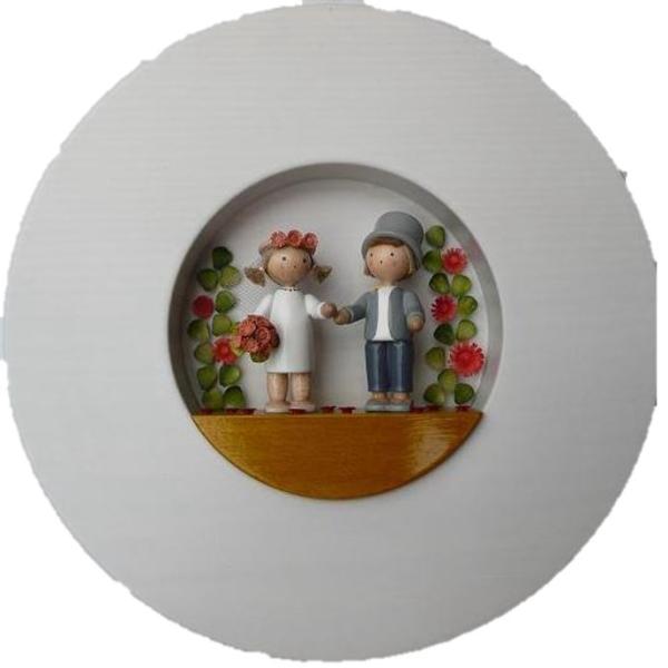 子供のカップル　壁掛け　フラーデ