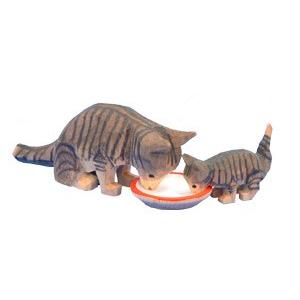 ネコの親子（get) : ヴァルト - 通販 - Yahoo!ショッピング