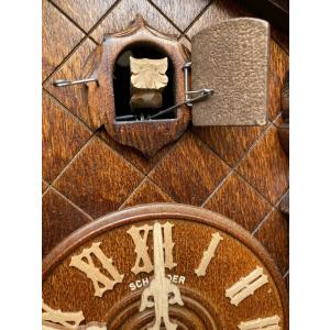 フクロウ時計 ドイツ製 本物のフクロウ時計の詳細画像2