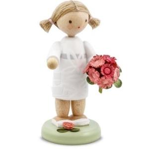 花束を持つ女の子