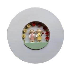 白薔薇と紅薔薇　額入り