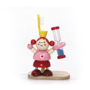 歯ブラシスタンド　女の子　砂時計付