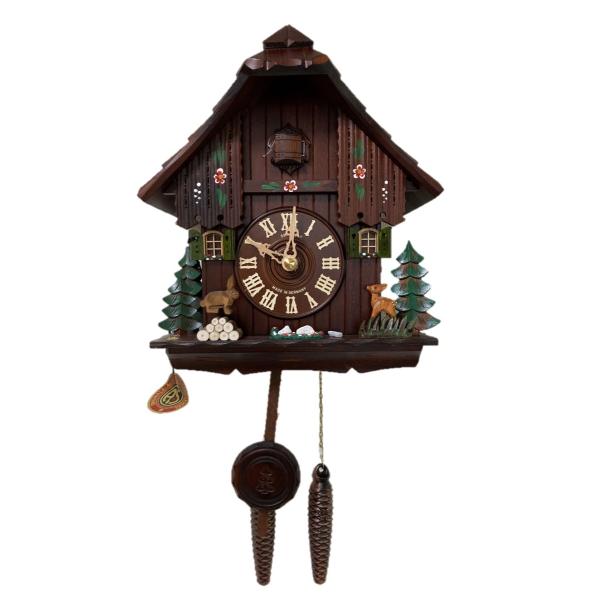 鳩時計　森のお家 バンビとウサギ