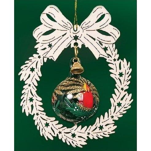 オーナメント　ガラス玉キャンドル透明