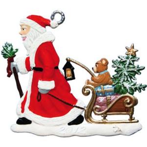 そりを引くサンタクロース　オーナメント
