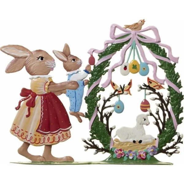 お母さんと子供　ウサギ