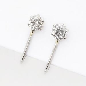 プラチナ イヤリング Pt900 ダイヤモンドイヤリング 合計0.2ｃｔ