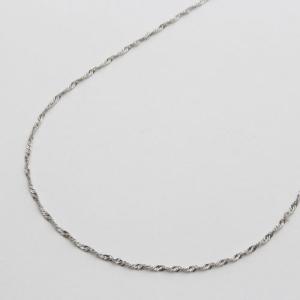 イタリアで大人気 プラチナ850(Pt850)チェーンネックレス42cm
