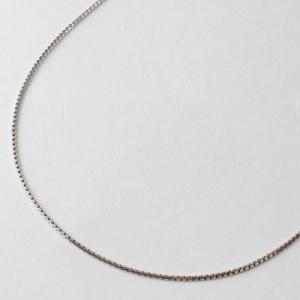 プラチナ ネックレス PT850 スクリュー チェーン 42cm 1.4g レディース