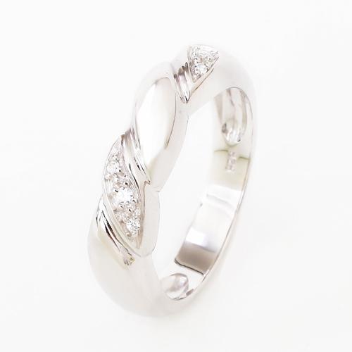 シルバー リング キュービックジルコニア SV925 ひねり デザイン お洒落 レディース ギフト