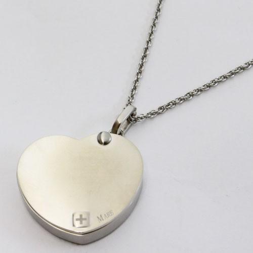 ピルケース ネックレス ペンダント 純チタン MARE マーレ 薬入れ ハート デザイン