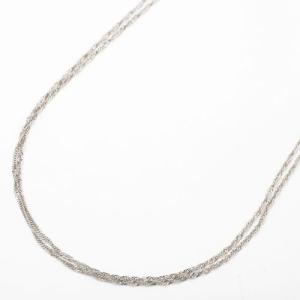 イタリアで大人気 プラチナ850(Pt850)チェーンネックレス42cm