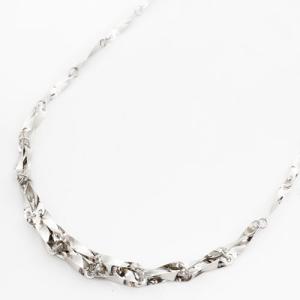 pt850 切子 キリコ ネックレス アクセサリー プラチナ pt850 キリコ 切子デザイン ネックレス 40.5cm - メルカリ