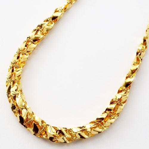 純金 ネックレス ゴールド K24 45cm 豪華 デラックス ウィンザー ボリューム デザイン お...