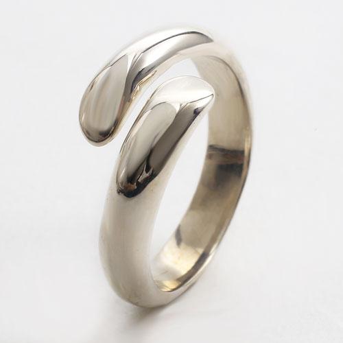 リング シルバー 指輪 フリーサイズ フランス製 お洒落 ギフト SV925 プレゼント シンプル ...