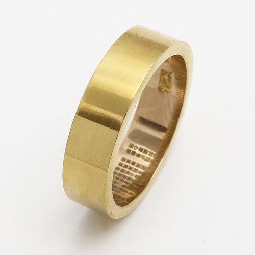 純金 リング 徳力本店 厚み1.6mm 幅5mm K24 般若心経入縁起物 クリスマス お正月 お祝...