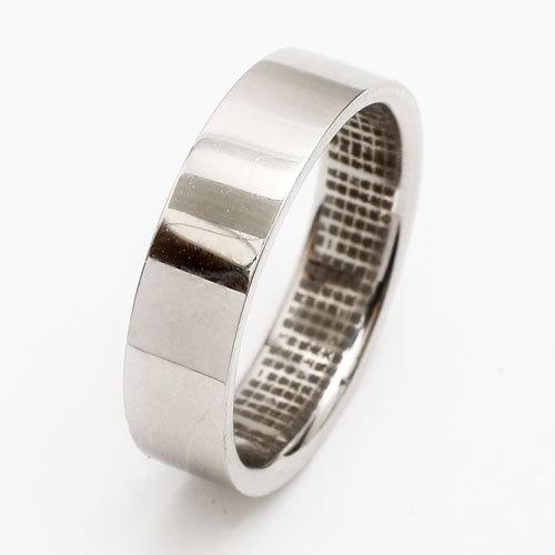 純プラチナ リング 徳力本店 Pt999 8.5g 厚み1.6mm 幅5mm 般若心経入縁起物 クリ...