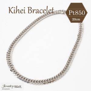 プラチナ 喜平ブレスレット 12面トリプル 12g 20cm メンズ レディース
