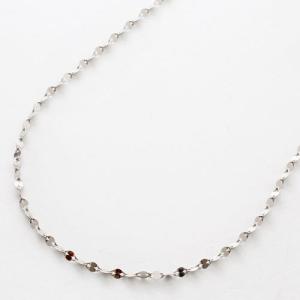 純プラチナ ネックレス Pt999 プラチナ 3連 ペタル チェーン 45cm 記念