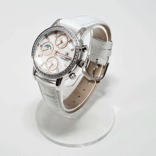 腕時計 ウォッチ ホワイトベルト キュービックジルコニア CZ 白蝶貝 シェル ジュエリー ロイヤル...