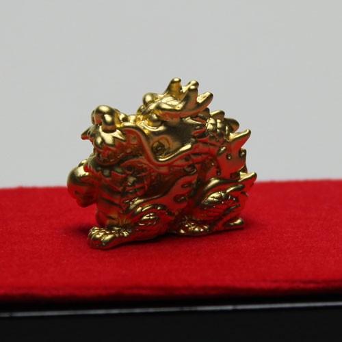 開運 招福 純金製3g 干支 辰 リアル 置物 K24