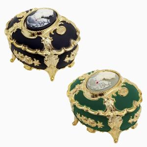 カメオ オルゴール付きジュエリーBOX 木製 宝石箱 カメオ風 木製 オルゴール付 ジュエリーケース エリーゼのために