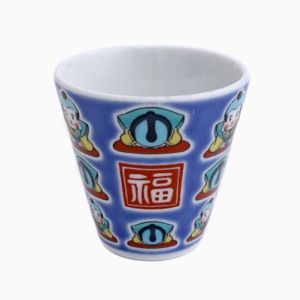 日本製 九谷焼 北陸伝統工芸 福助 徳利 とっくり お猪口 おちょこ 酒 ショットバー 金沢 加賀 ...