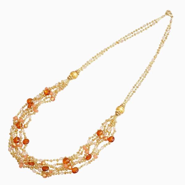 INES キアラデザイン ベネチアンガラス ベネチアングラス ネックレス カニカン フック式 イタリ...