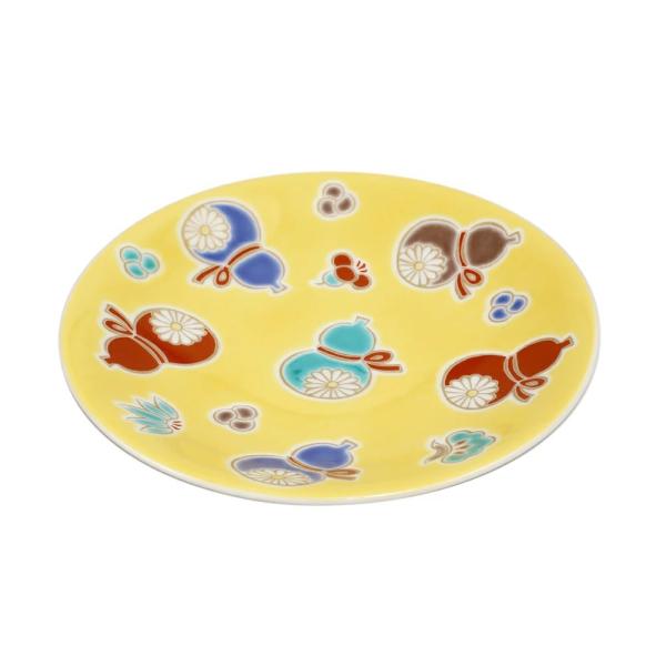 クリックポスト便対応 日本製 九谷焼/久谷五彩 陶器/陶磁器/磁気 お皿/皿/小皿/縁起小皿 食器/...