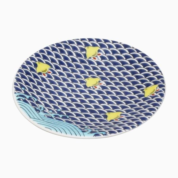 クリックポスト便対応 日本製 九谷焼/久谷五彩 陶器/陶磁器/磁気 お皿/皿/小皿/縁起小皿 食器/...