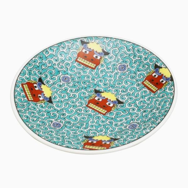 吉祥 KISSYO 日本製 九谷焼 久谷五彩 陶磁器 お皿 縁起小皿 久谷五彩 和食器 獅子舞 しし...