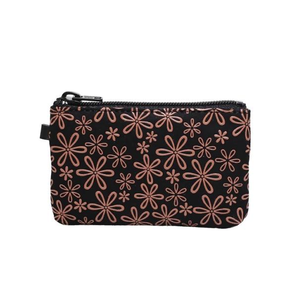 日本製 印伝 INDENYA 印傳屋 小銭入コインケース 財布 ウォレット 雪割草 ブラック サーモ...