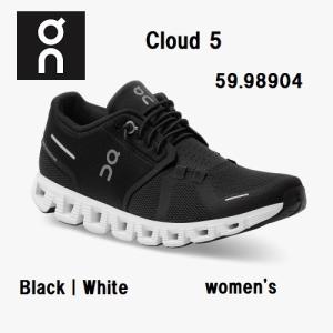 スイス発ブランドON オン on 59.98904 Cloud 5  クラウドファイブ Black/White レディース ウィメンズ ランニング スニーカー スポーツ 靴 シューズ 通勤 通学　