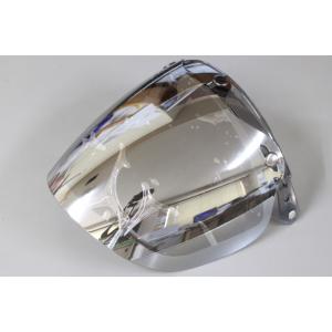 フリップアップボタン止めシールド　ミラー　k2193 【ジェットヘルメット シールド コンペシールド 汎用  開閉式 汎用品　ボタン止め】
